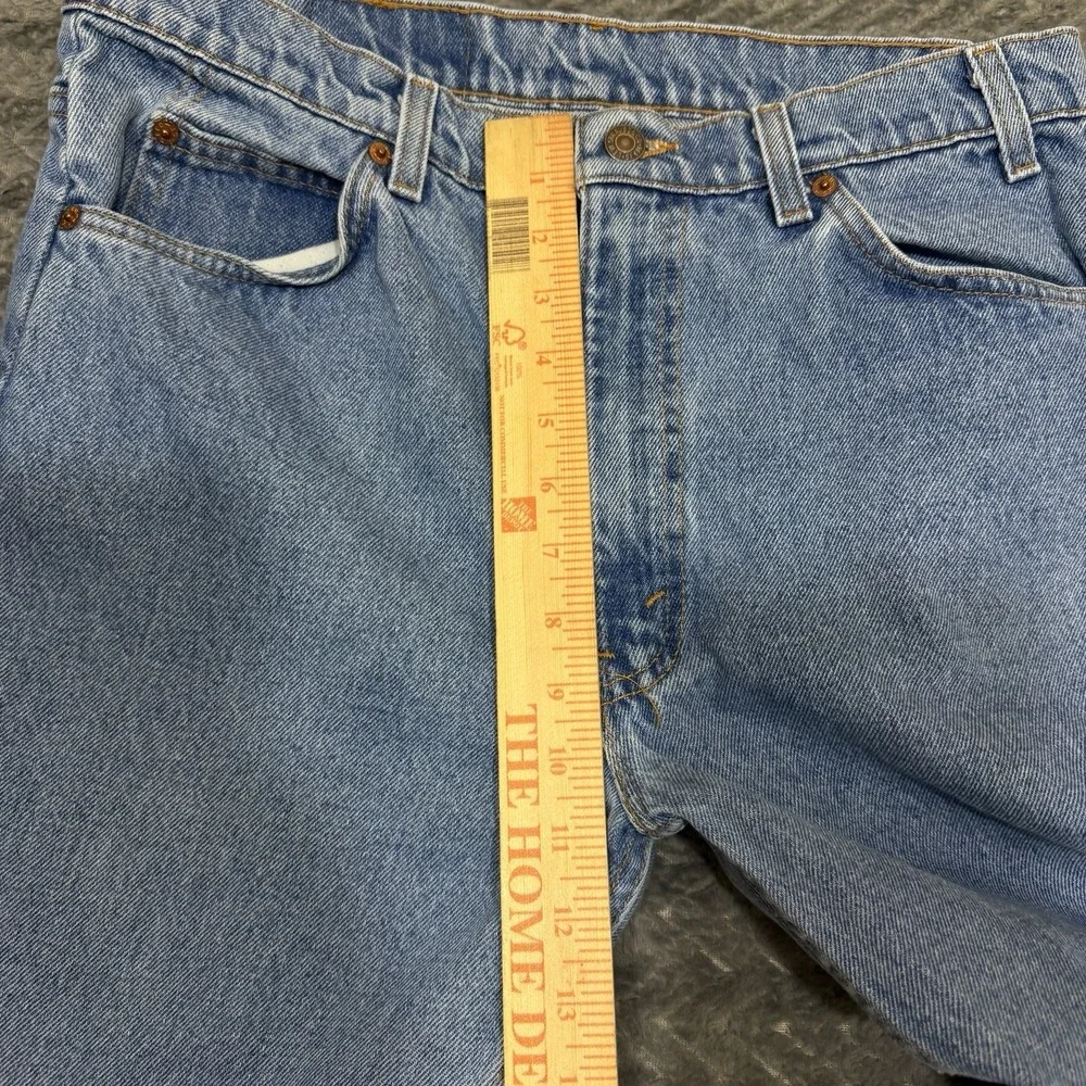 Vtg 90s Levis 505 Jeans Mens Size 32x28 Straight Leg Denim Orange Tab USA Made